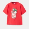 T-shirt con stampa palma T-shirt con stampa palma