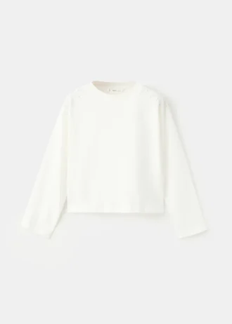 T-shirt con strass scintillanti