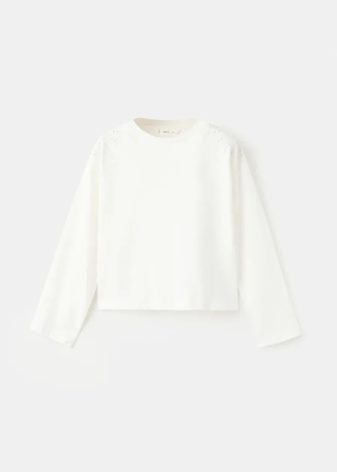 T-shirt con strass scintillanti T-shirt con strass scintillanti