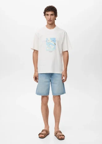 T-shirt con toppa stampata