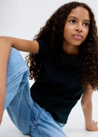 T-shirt in cotone a costine T-shirt in cotone a costine