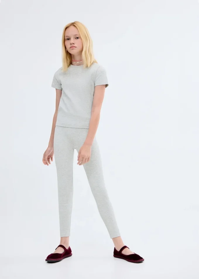 T-shirt in cotone a costine T-shirt in cotone a costine