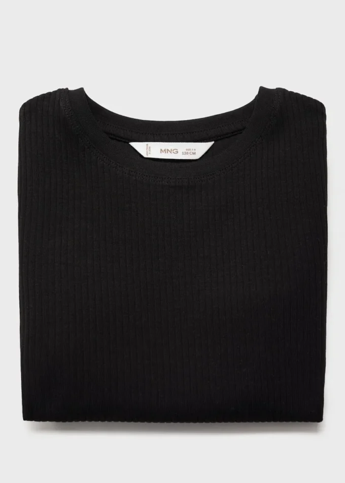 T-shirt in cotone a costine T-shirt in cotone a costine