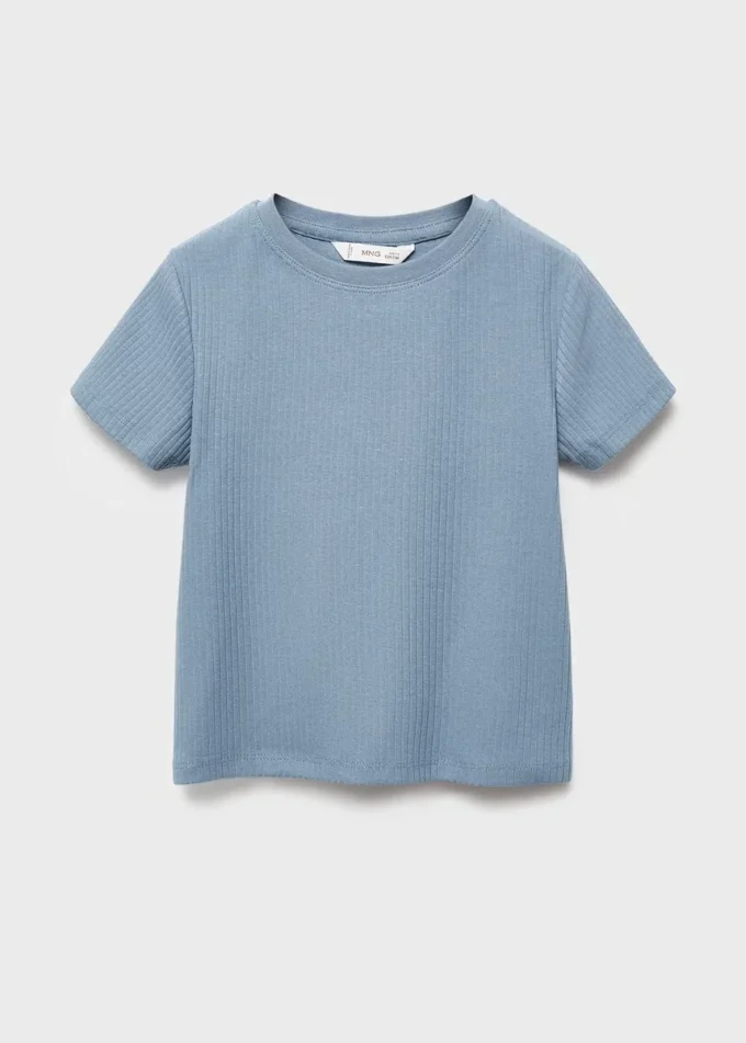 T-shirt in cotone a costine T-shirt in cotone a costine
