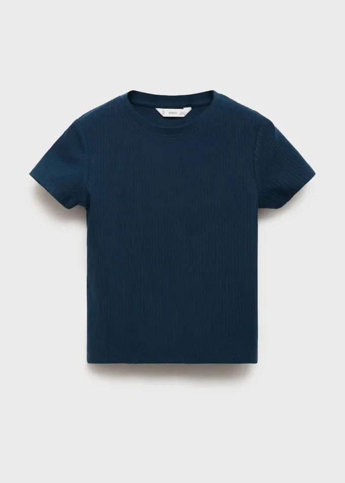 T-shirt in cotone a costine T-shirt in cotone a costine