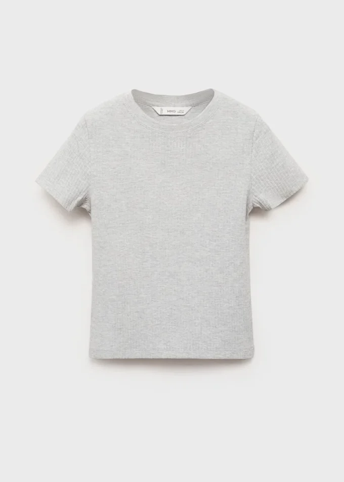 T-shirt in cotone a costine T-shirt in cotone a costine