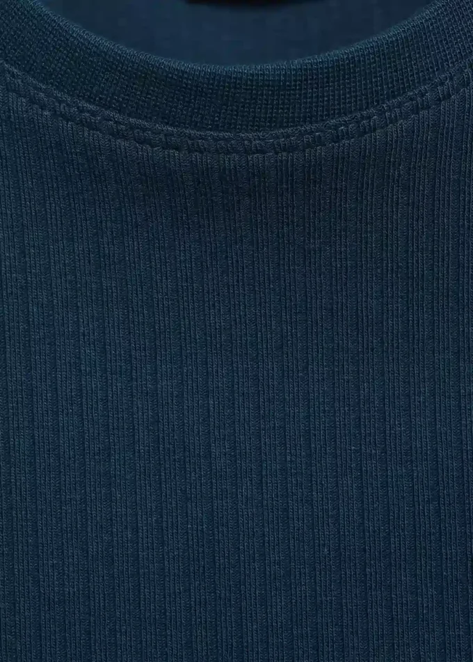 T-shirt in cotone a costine T-shirt in cotone a costine