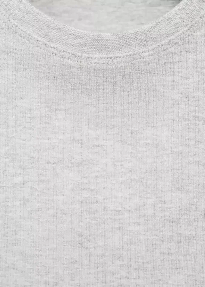 T-shirt in cotone a costine T-shirt in cotone a costine
