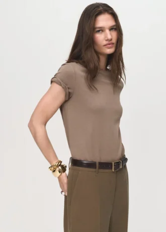 T-shirt in cotone a maniche corte