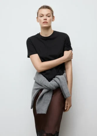 T-shirt in cotone a maniche corte