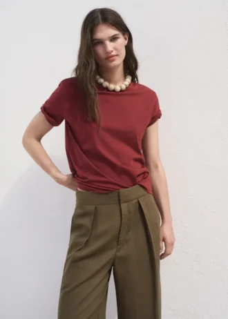 T-shirt in cotone a maniche corte