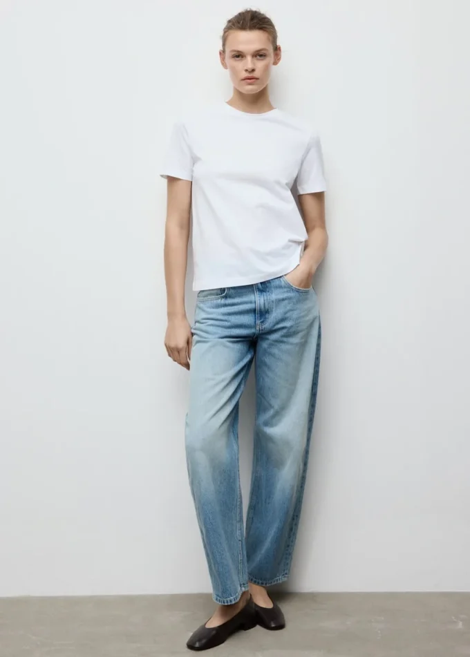 T-shirt in cotone a maniche corte