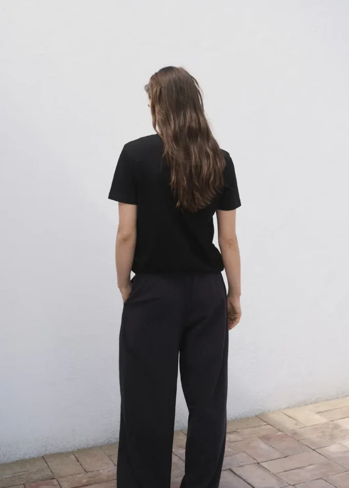 T-shirt in cotone a maniche corte