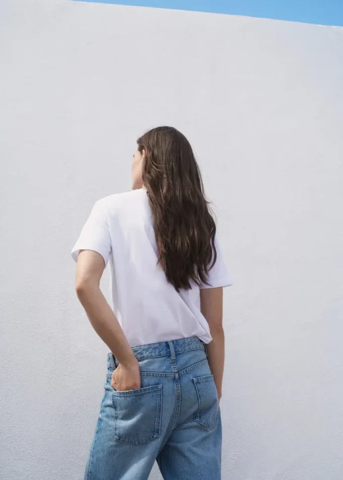 T-shirt in cotone a maniche corte