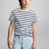 T-shirt in cotone a righe T-shirt in cotone a righe