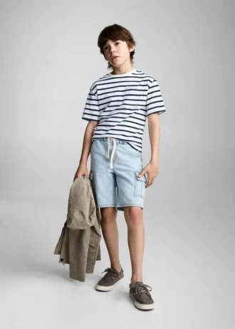 T-shirt in cotone a righe