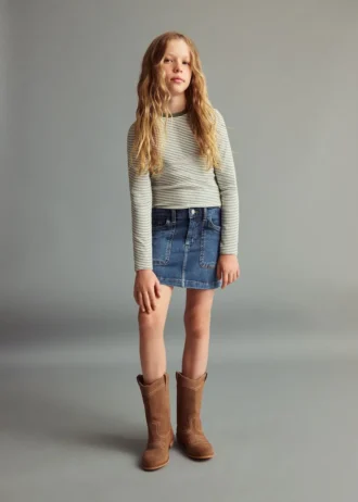 T-shirt in cotone a righe