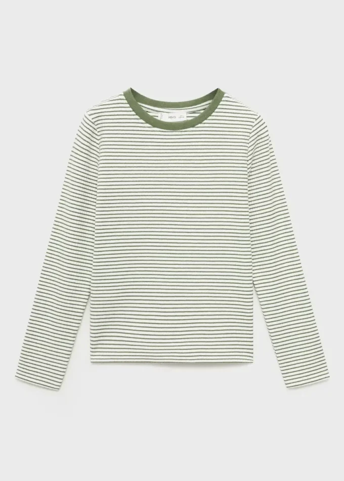 T-shirt in cotone a righe T-shirt in cotone a righe