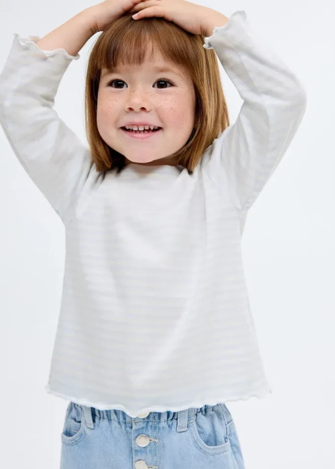 T-shirt in cotone a righe