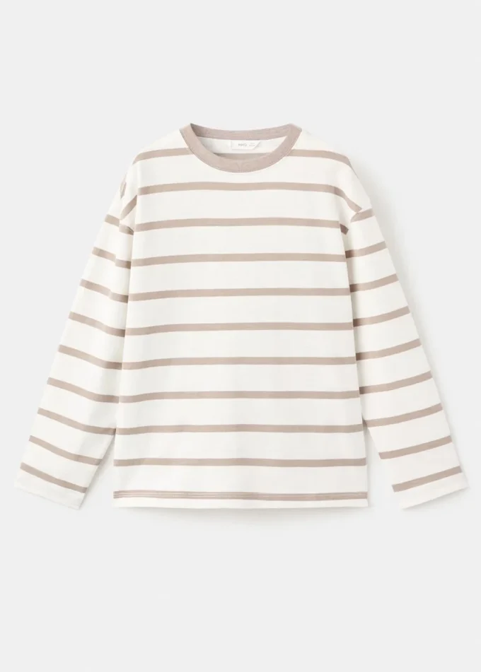 T-shirt in cotone a righe T-shirt in cotone a righe