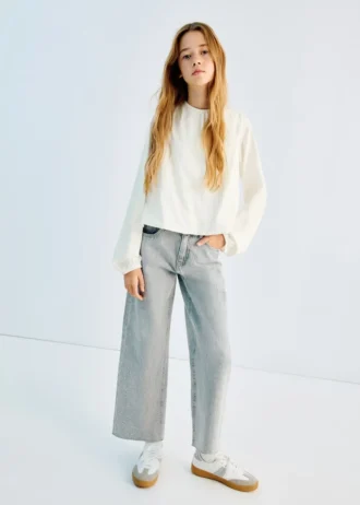 T-shirt in cotone arricciato