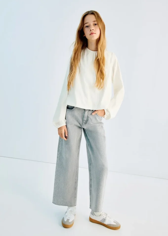 T-shirt in cotone arricciato T-shirt in cotone arricciato