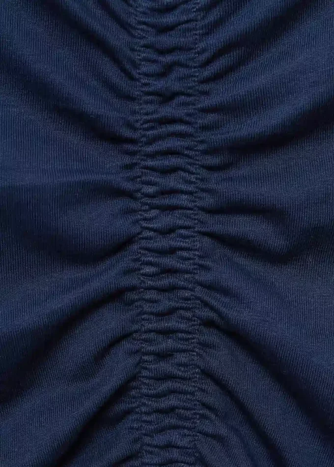 T-shirt in cotone arricciato T-shirt in cotone arricciato