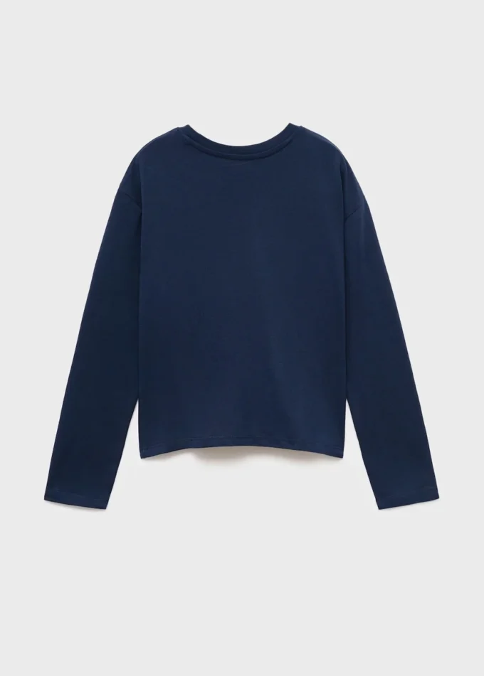 T-shirt in cotone arricciato T-shirt in cotone arricciato