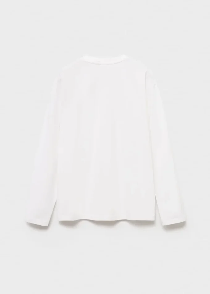 T-shirt in cotone con bottoni T-shirt in cotone con bottoni