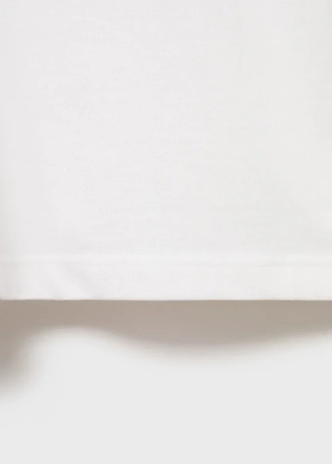 T-shirt in cotone con bottoni T-shirt in cotone con bottoni