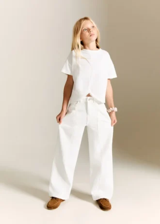 T-shirt in cotone con nodo