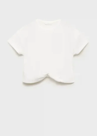 T-shirt in cotone con nodo