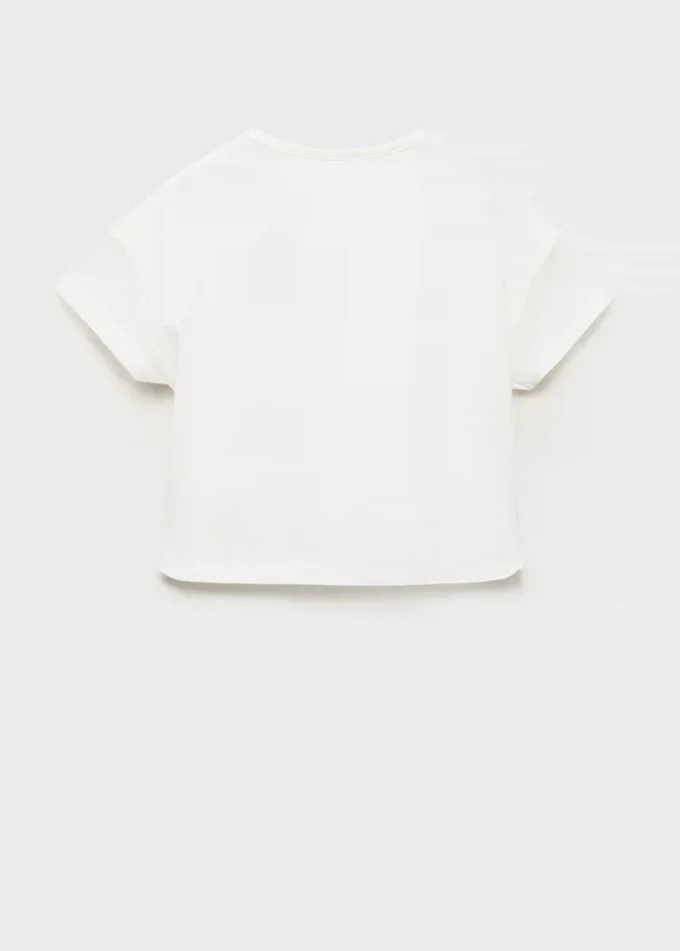 T-shirt in cotone con nodo T-shirt in cotone con nodo