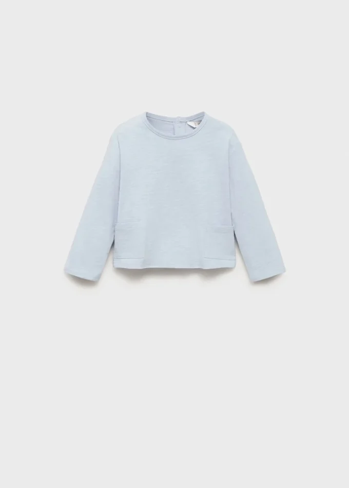 T-shirt in cotone con tasca