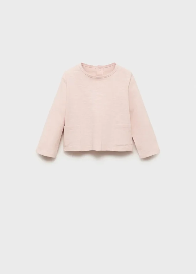 T-shirt in cotone con tasca