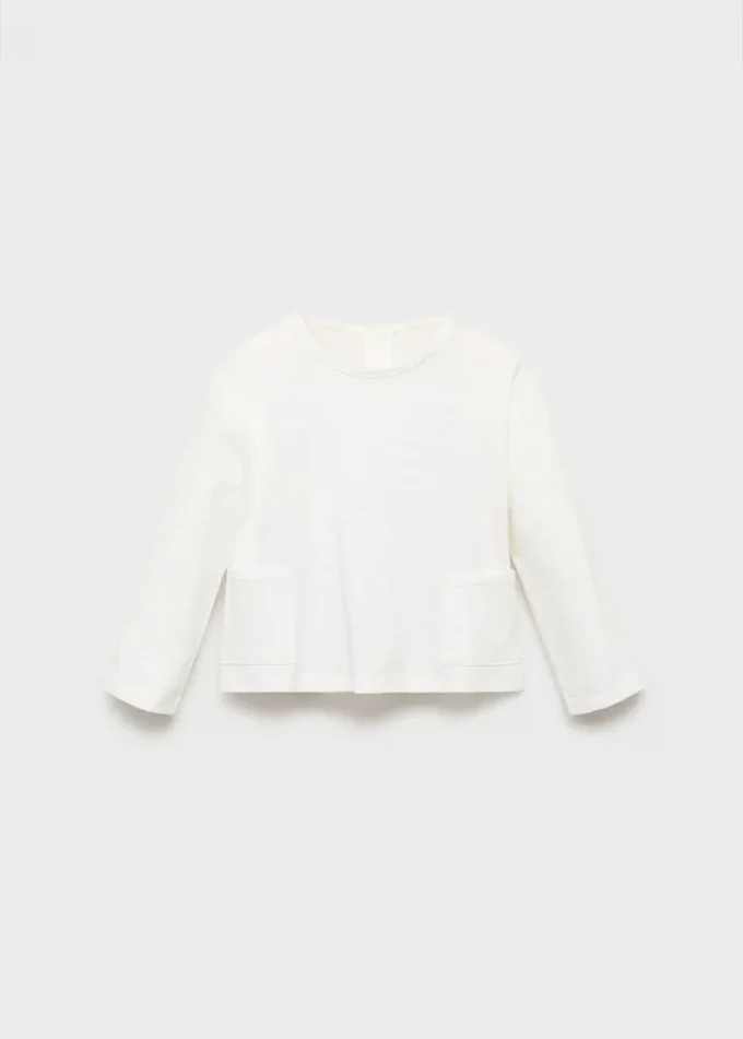 T-shirt in cotone con tasca