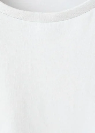 T-shirt in cotone con volant T-shirt in cotone con volant