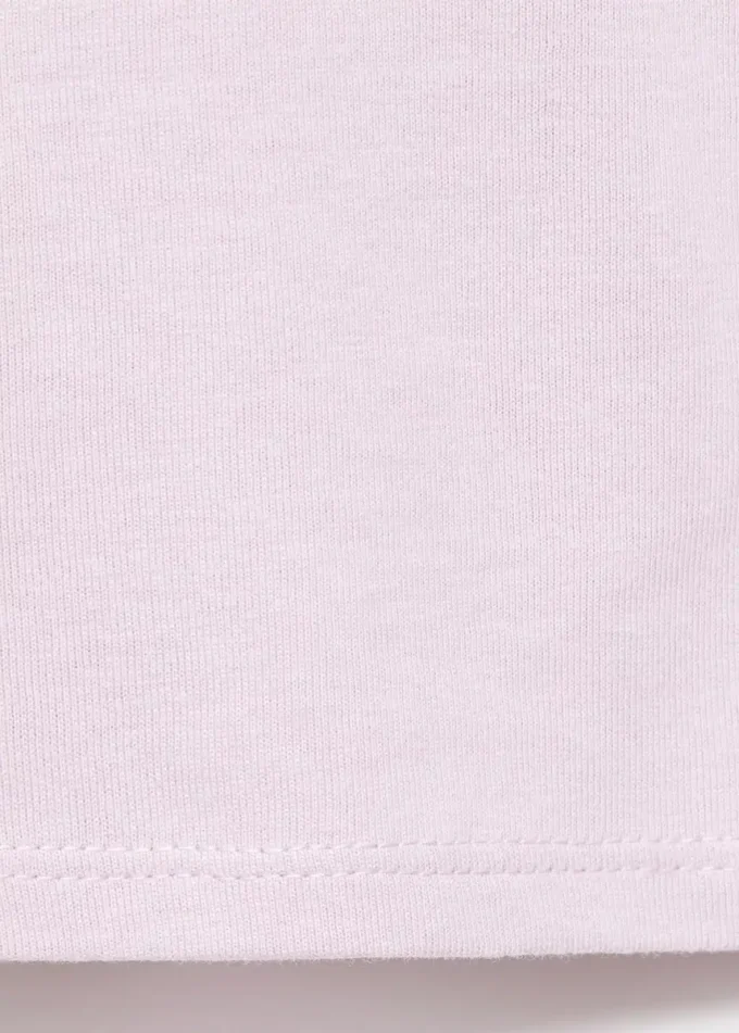 T-shirt in cotone con volant T-shirt in cotone con volant