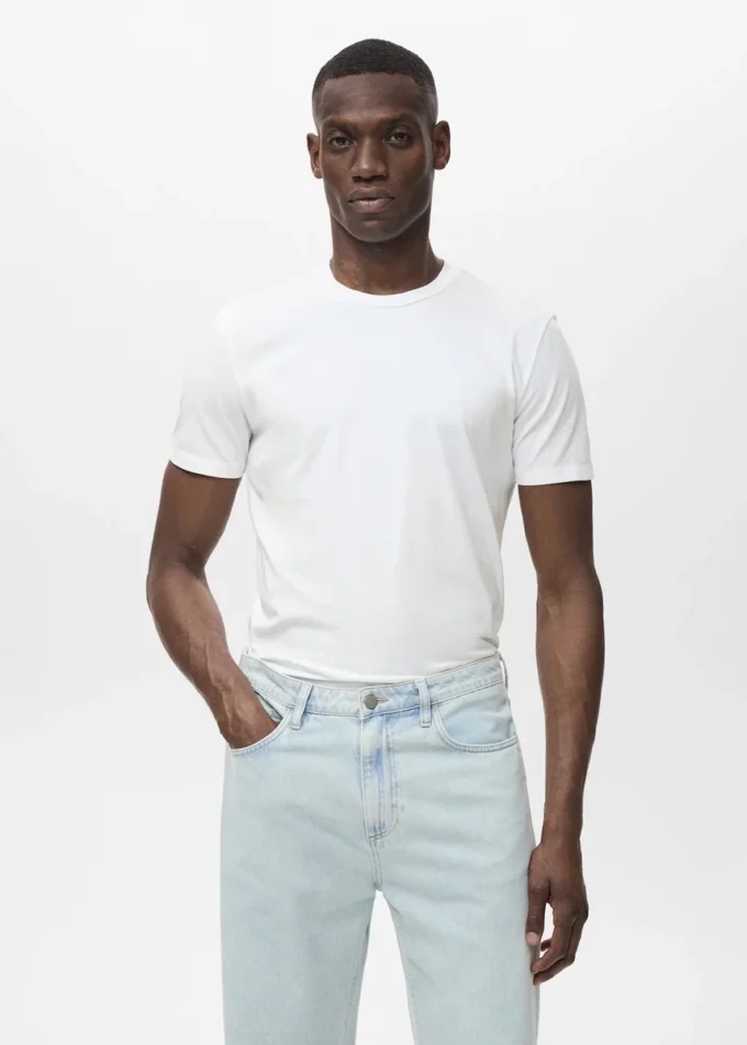 T-shirt in cotone elasticizzato