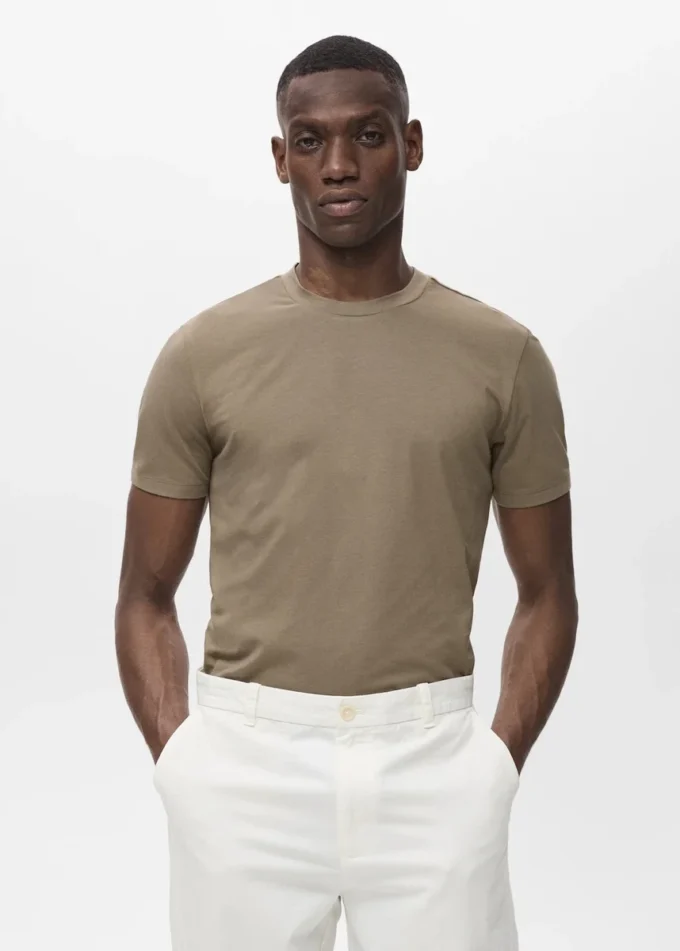 T-shirt in cotone elasticizzato