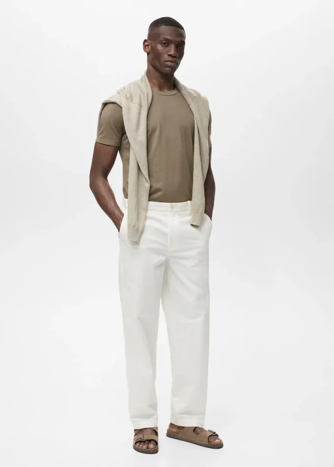 T-shirt in cotone elasticizzato