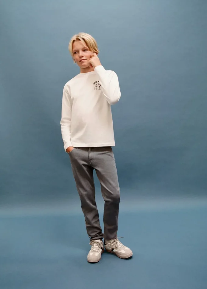 T-shirt in cotone goffrato T-shirt in cotone goffrato