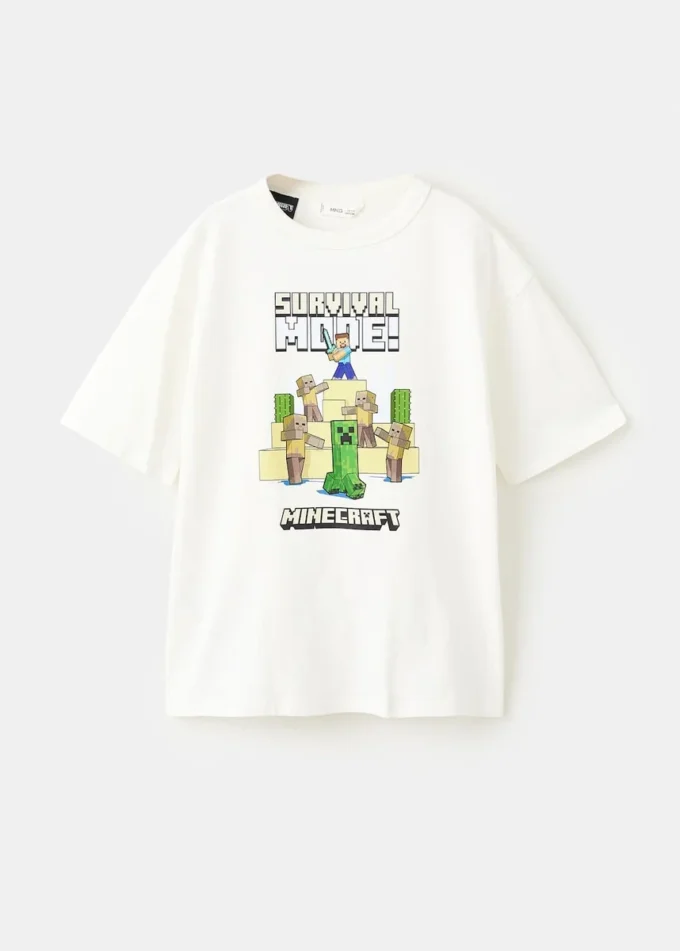 T-shirt in cotone Minecraft T-shirt in cotone Minecraft