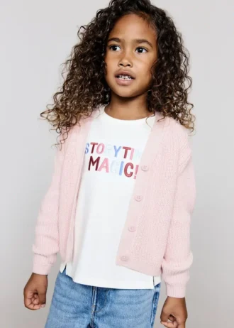 T-shirt in cotone ricamata