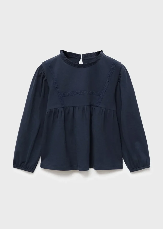 T-shirt in cotone ricamata T-shirt in cotone ricamata