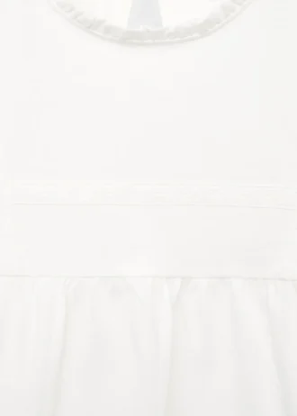 T-shirt in cotone ricamata