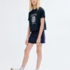 T-shirt in cotone ricamata T-shirt in cotone ricamata