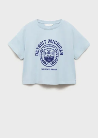 T-shirt in cotone ricamata T-shirt in cotone ricamata