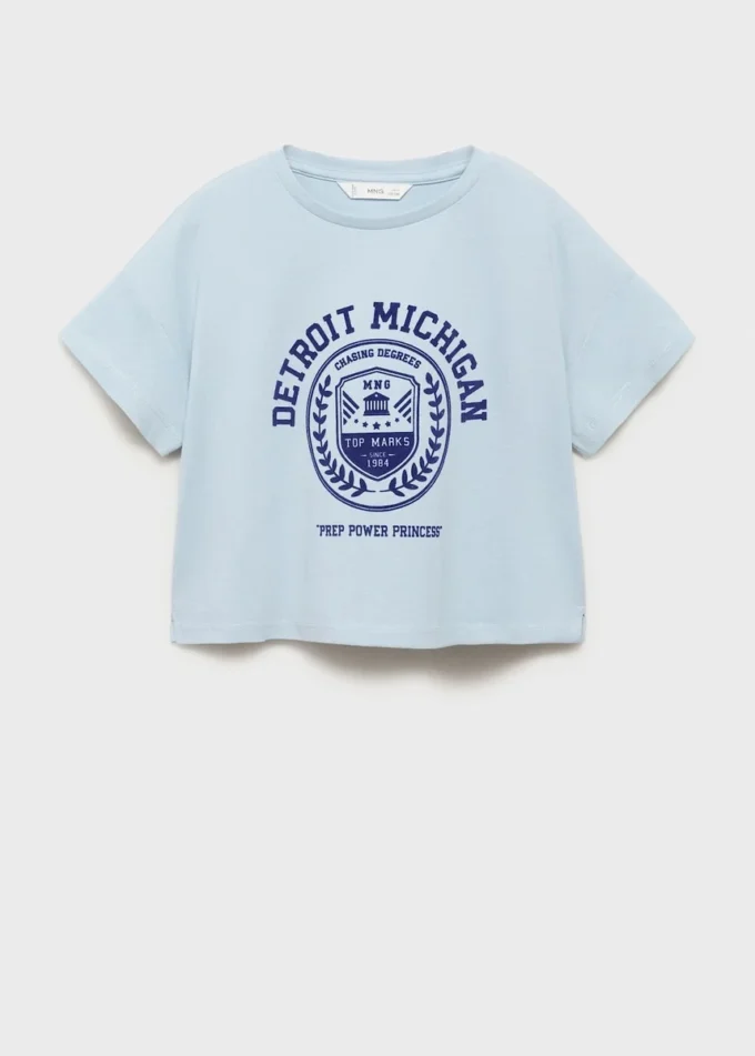 T-shirt in cotone ricamata T-shirt in cotone ricamata