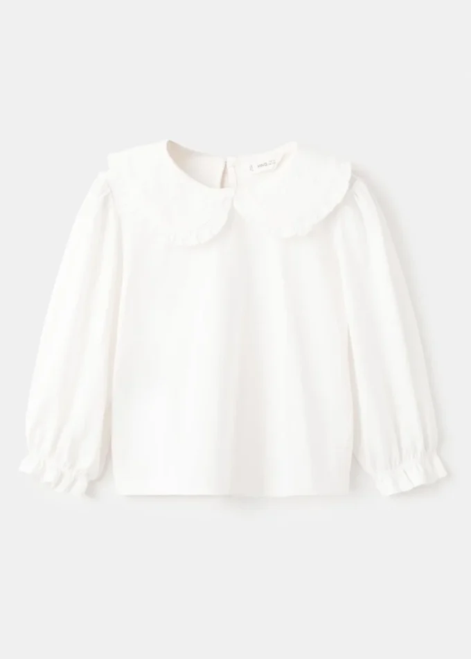 T-shirt in cotone ricamata T-shirt in cotone ricamata